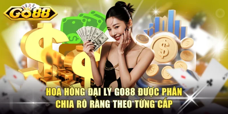 Hoa hồng đại lý Go88 được phân chia rõ ràng theo từng cấp