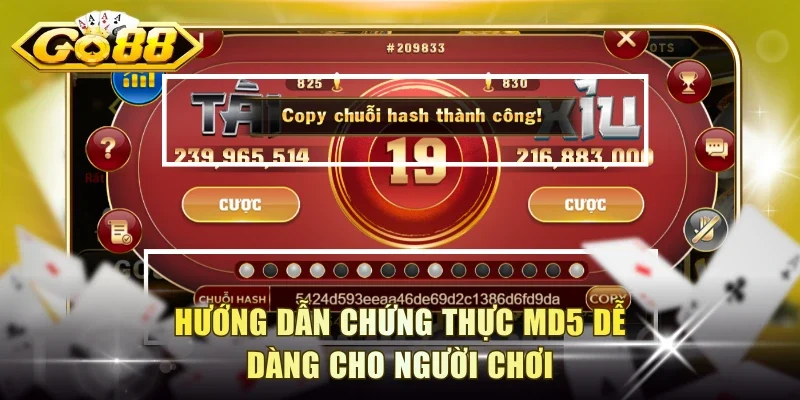 Hướng dẫn chứng thực MD5 dễ dàng cho người chơi