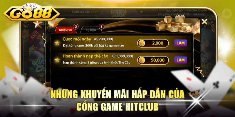 Những khuyến mãi hấp dẫn của cổng game Hitclub