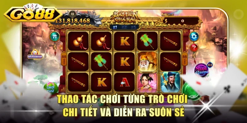 Thao tác chơi từng trò chơi chi tiết và diễn ra suôn sẻ