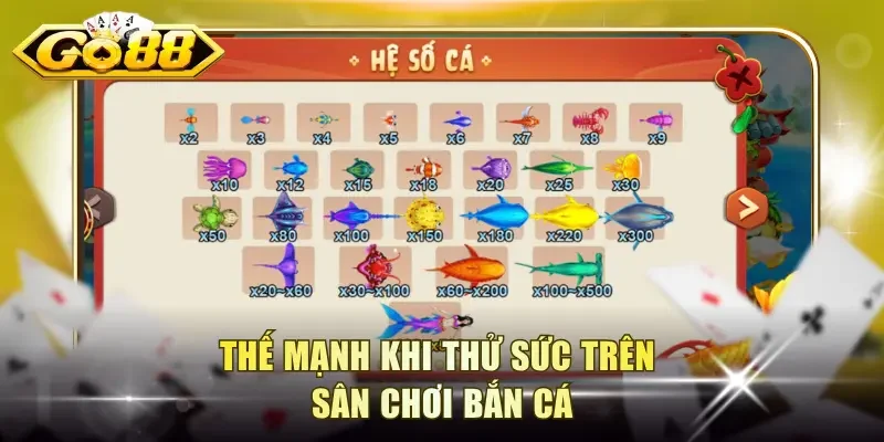 Thế mạnh khi thử sức trên sân chơi bắn cá